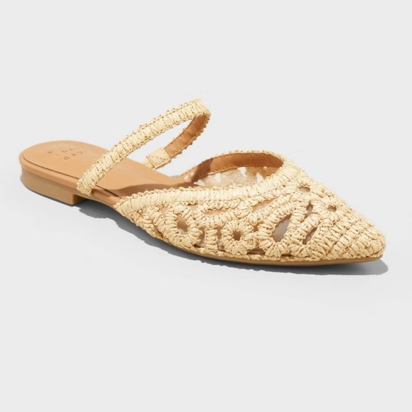 a new day Shoes - Women's Cream Woven Flats by a new day